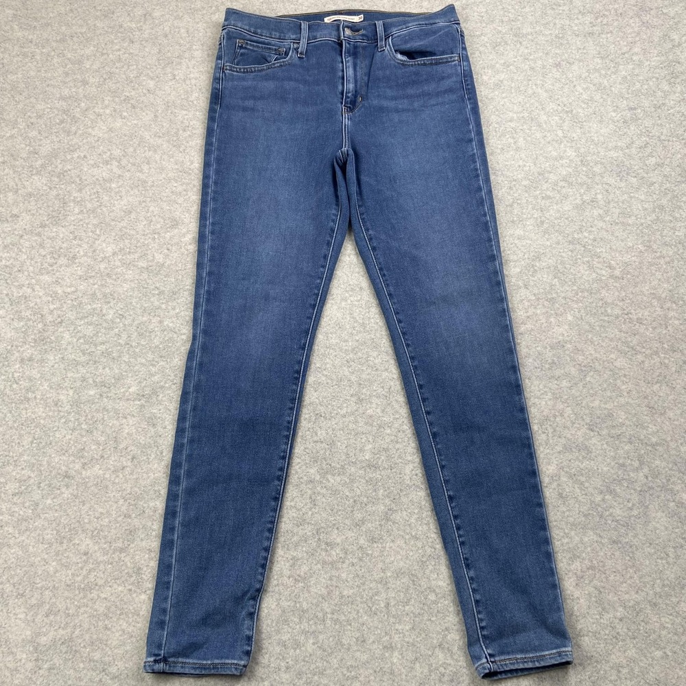 Levi's 720 High Rise Super Skinny Jeans Womens 30x28 Medium Wash Blue 52797-0009